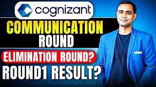 🔥Cognizant Round1 Result amp Communication Round is Elimination Round 🔥 [upl. by Dahraf]