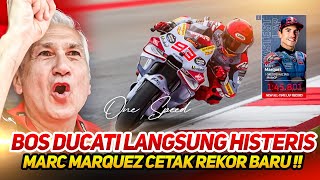 BOS DUCATI HISTERIS🔥MARC MARQUEZ TERCEPATCETAK REKOR BARU DESMOSEDICI GP23 UPDATEKALAHKAN BAGNAIA [upl. by Atorod757]