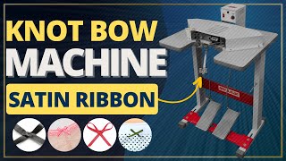 Knot Bow Machine for Satin Ribbon knot bow craft new news dogs pets machine [upl. by Ydnamron]