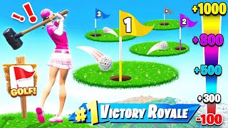 Playing GOLF For Our LOOT in Fortnite [upl. by Katine]