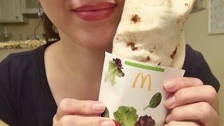 SassEsnacks ASMR McDonalds McWrap amp Fries  Eating Sounds  Mukbang [upl. by Nalac79]