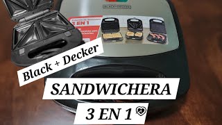 Sandwichera Black and Decker 3 en 1 WM2000SLA [upl. by Schnabel]