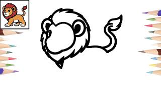 Como dibujar un LEON de forma fácil  How to draw a LION easy way [upl. by Ashley]