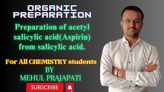 Preparation of acetyl salicylic acid Aspirin from salicylic acid  organic preparation [upl. by Marnie]