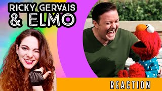 Ricky Gervais amp Elmo  Reaction [upl. by Byrann]