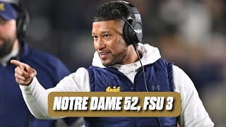 quotThey looked like a College Football Playoff Teamquot — REACTION to Notre Dames win vs Florida State [upl. by Owades]