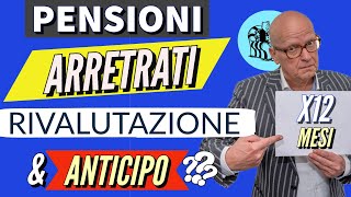 🔴 PENSIONI 👉 ARRETRATI della RIVALUTAZIONE 2024 12 mesi amp ANTICIPO AUMENTI a DICEMBRE Chiariamo [upl. by Ravert49]