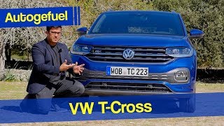 VW T Cross REVIEW new small SUV  Autogefuel [upl. by Tekla]