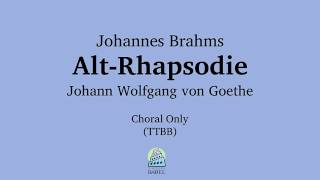 Johannes Brahms  Alt Rhapsodie op 53  Choral movements sample [upl. by Walcott]