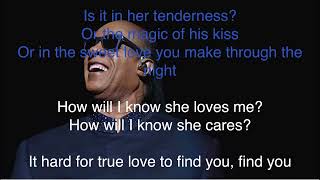 Karaoke Stevie Wonder amp Aisha Morris  How will I know Karaoke [upl. by Koehler325]