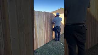 Cedar Fence construction diy bluecollar [upl. by Ecirtnahc560]