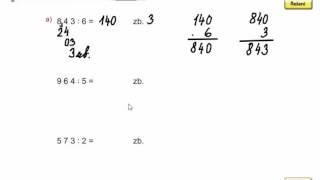 Písemné dělení jednociferným dělitelem do 1000 se zbytkem Mat mat pro 4roč 1 díl 401 [upl. by Wehrle]