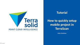 How to quickly setup mobile project in TerraScan [upl. by Knute]