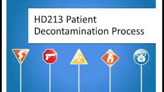 DQE HD213 Patient Decontamination Process [upl. by Geraldina510]