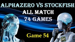 AlphaZero All Match  Alphazero vs Stockfish  Game 54 [upl. by Galer]