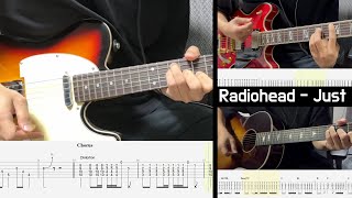 Radiohead  Just Guitar Cover with TAB [upl. by Terrence]