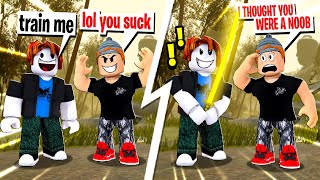 NOOB DISGUISE TROLLING TROLLING AS A NOOB IN ZOぞ PART 2  Roblox ZOぞ [upl. by Anigal535]