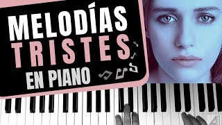 Cómo tocar melodías tristes en piano [upl. by Ttnerb]