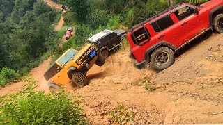 Extreme Offroad Ford Bronco Raptor v Jeep Wrangler v Tank 330 v Tank 500 v Nissan Patrol [upl. by Adnohsal938]