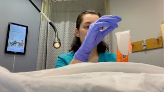 ASMR Seeing the GynecologistYou Have a Yeast Infection No Speculum Swab Only [upl. by Klarika200]