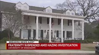 Ole Miss fraternity suspended amid hazing investigation [upl. by Eiliab]