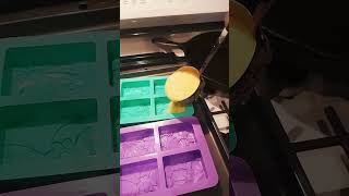 Putting our bar soap shampoo into molds [upl. by Mendie]