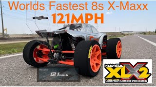 121mph Traxxas XMaxx 8s Castle XLX2 [upl. by Viddah]