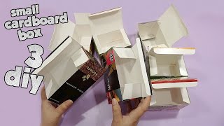 ✅ 3 Small Cardboard Boxes IdeasDIY CARDBOARDS [upl. by Robison]