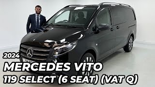 2024 Mercedes Vito 119 20D Crew Select LWB 6 Seat VAT Q [upl. by Nalyd]