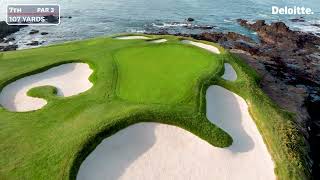 2023 US Womens Open Flyovers of Pebble Beach Golf Links [upl. by Selassie]