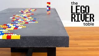 Concrete Coffee Table With LEGO Inlay [upl. by Nolahp156]