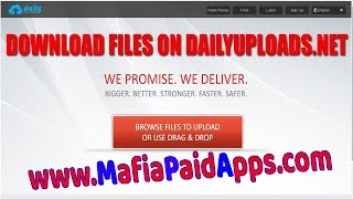 How to download any file from DailyUploads in MafiaPaidAppscom [upl. by Atelokin45]