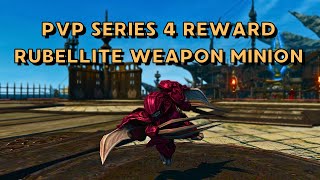 Rubellite Weapon  Minion Showcase  FFXIV Patch 64 PVP Series Reward [upl. by Antin]