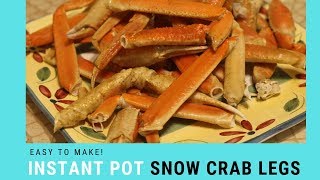 Instant Pot Snow Crab Legs Recipe [upl. by Yrrej]