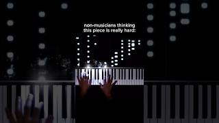 much easier than it looks piano beethoven sonata moonlight music easy hard shorts learn [upl. by Adnuhsed]