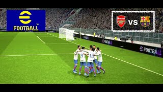 eFootball™2024  Fútbol Club Barcelona vs Arsenal Football Club [upl. by Adnalro]