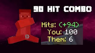 ZEQA 90 HIT BOXING COMBO 1006 Minecraft PVP [upl. by Adolphe]