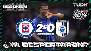 Resumen y goles  Cruz Azul 20 Querétaro  Grita México BBVA P2021  J9  TUDN [upl. by Kalagher572]