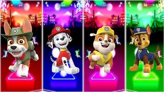 Paw Patrol Ryder  Ryder 🆚 Ryder 🆚 Ryder 🆚 Ryder  Paw Patrol 🎶 Tiles Hop EDM Rush [upl. by Abrams]