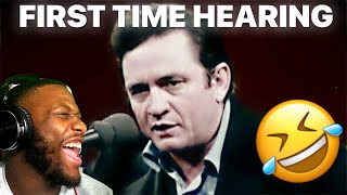 FIRST TIME HEARING Johnny Cash  A Boy Named Sue [upl. by Puduns]