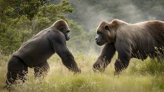 Silverback Gorilla vs Grizzly Bear A Tale of Two Titans [upl. by Yror]