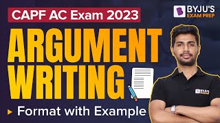 UPSC CAPF AC Exam Argument Writing Strategy for CAPF AC 2023 I Good Argument For amp Against [upl. by Mairem]