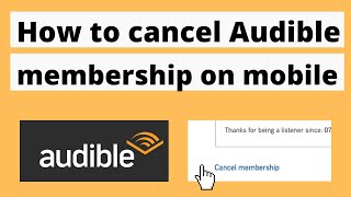 How to Cancel Audible Membership from Mobile and Desktop [upl. by Anuait]