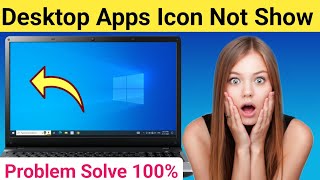 Desktop Icons Not Showing Windows 10 Hindi  Restore Desktop Icon  Desktop Icon Not Showing [upl. by Idnir]
