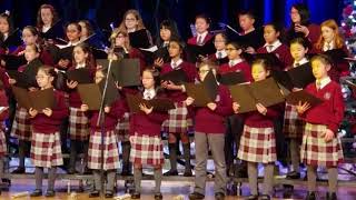 Om jai jagdish hare aarti sung by Canadian kids at a Christmas concert [upl. by Yila]