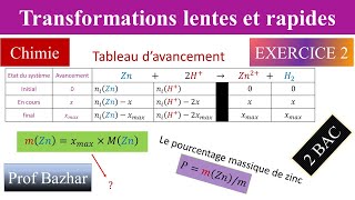 Transformations rapides et transformation lentes  partie 2  2Bac التحولات السريعة و البطيئة [upl. by Sirromaj]