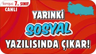 YARINKİ SOSYAL SINAVINDA ÇIKAR ✍🏻 7 SINIF 2025 [upl. by Lorant386]