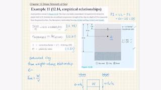 Chapter 12 Shear Strength of Soil  Example 11 Undrained shear strength [upl. by Haididej381]