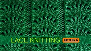 Fan Flare Stitch  Lace Knitting Pattern 6 [upl. by Graner]