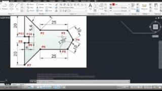 AutoCAD Aula 3 Exercício de Coordenadas Polares linhas em ângulos [upl. by Northey]